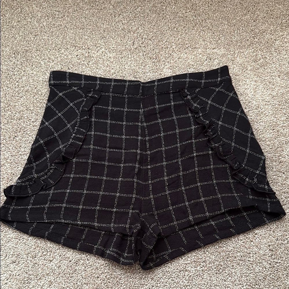 Free People Black High Waist Shorts